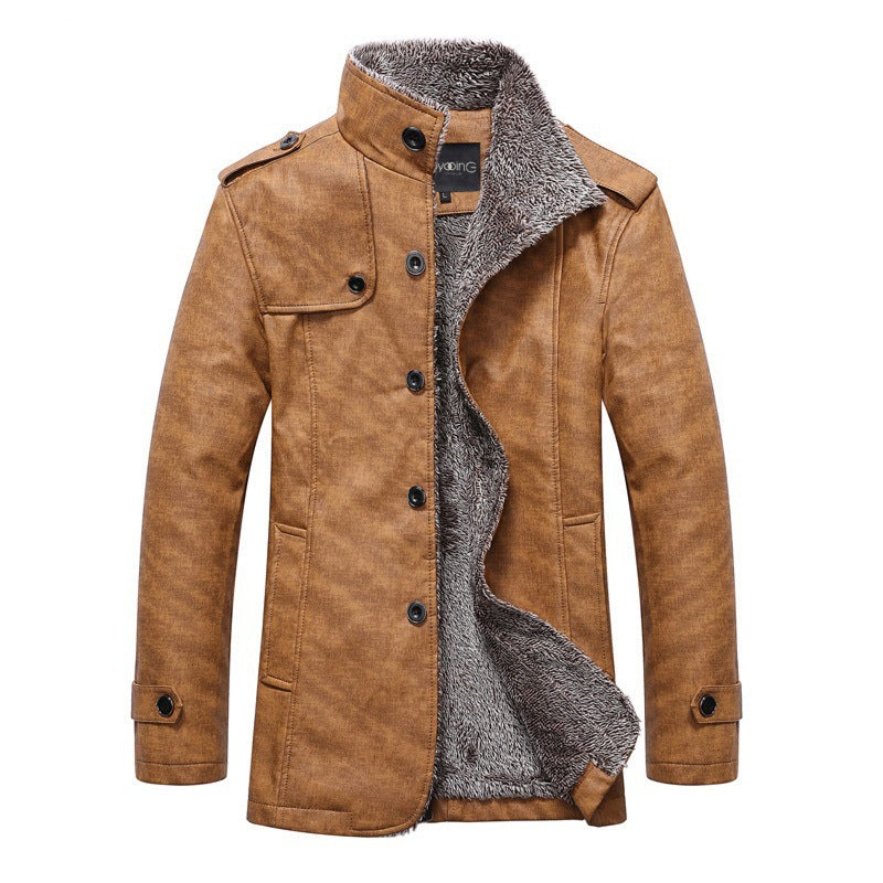 Maxwell - Fleeceforet jakke med knapper
