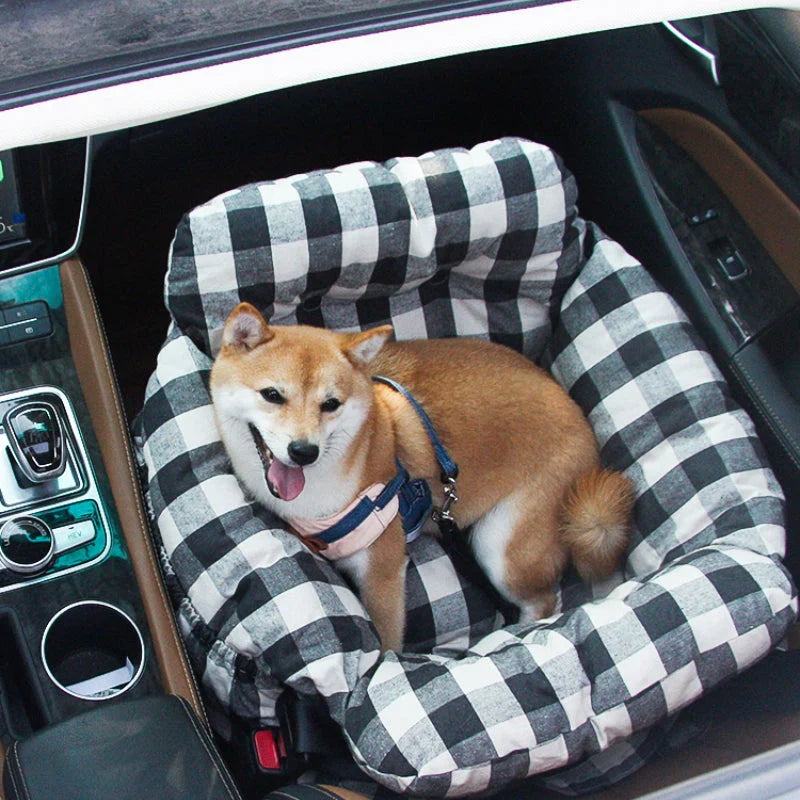 PawHaven CozyCar blød og sikker hundekurv