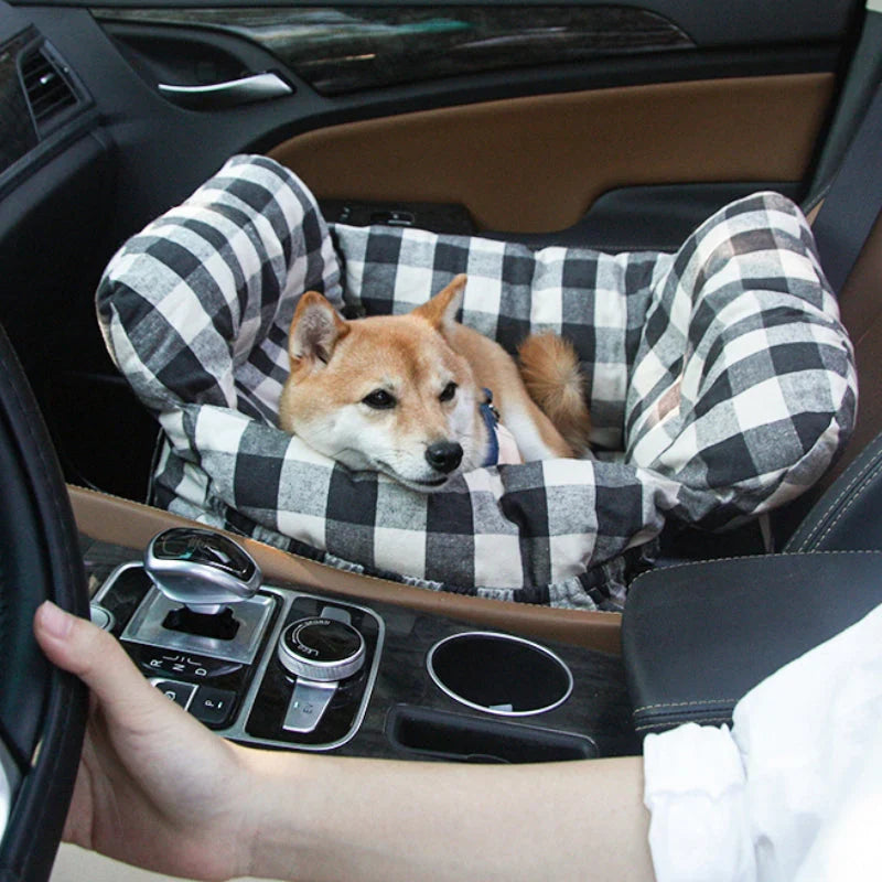 PawHaven CozyCar blød og sikker hundekurv