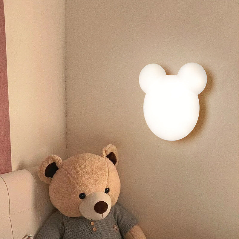 LED-væglampe med tegneseriebjørn