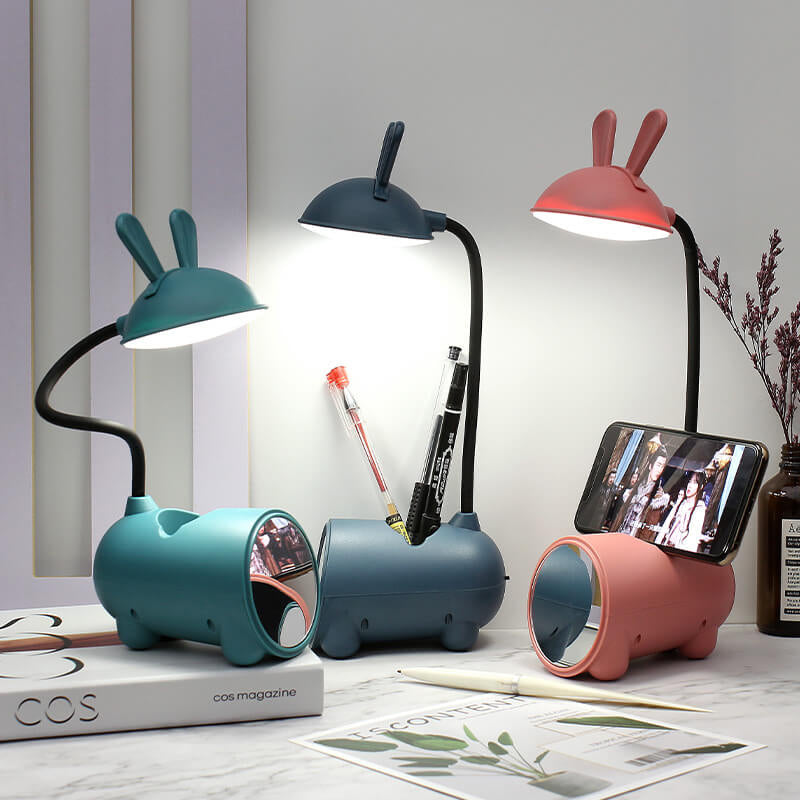 LumiBunny - LED-bordlampe med touch-kontrol og kuglepenholder