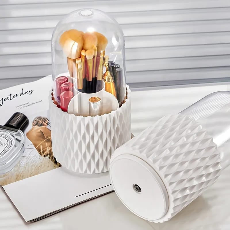 GlamSpin - Roterende makeupbørste og kosmetisk arrangør