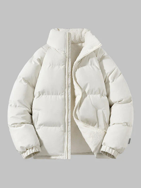 Samson - Isoleret pufferjakke med hyggeligt sherpafor