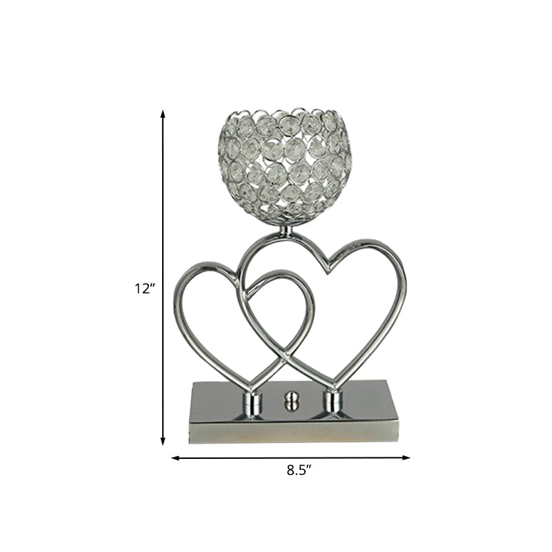HeartGlow – Moderne LED Bordlampe med Hjerteformet Design
