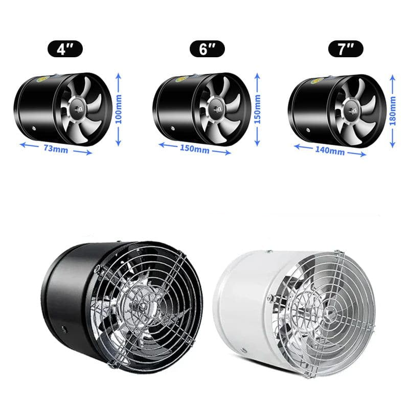 AeroBreeze - Cylindrisk Bordventilator med Metalgitter