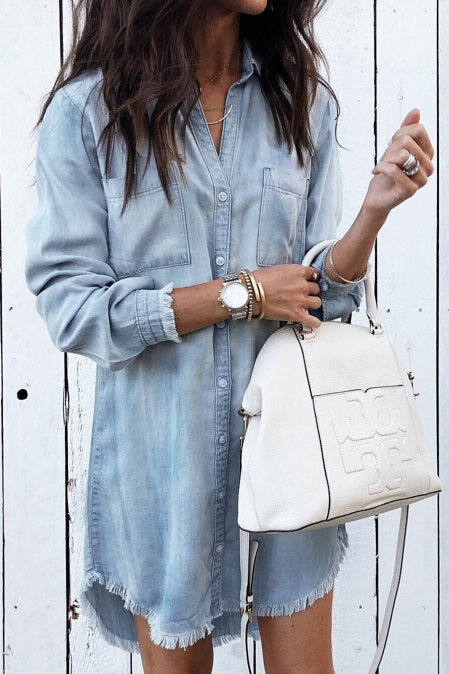 Sonia - Casual button-down skjortekjole