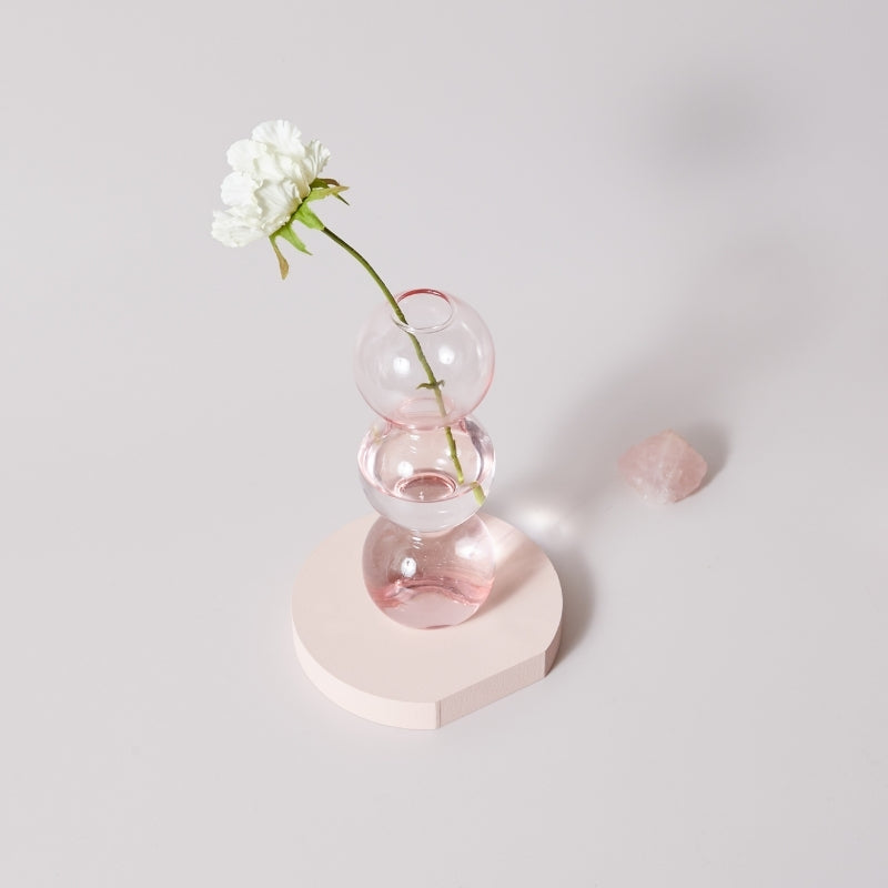 GlassAura -  Elegante håndlavede glaslysestager og vaser
