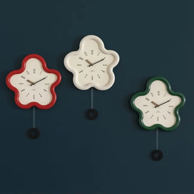 Viola – Blomstervægur med Lydløs Funktion og Elegant Design