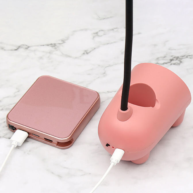 LumiBunny - LED-bordlampe med touch-kontrol og kuglepenholder