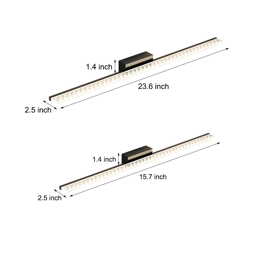 Strip akryl forfængelighed lys
