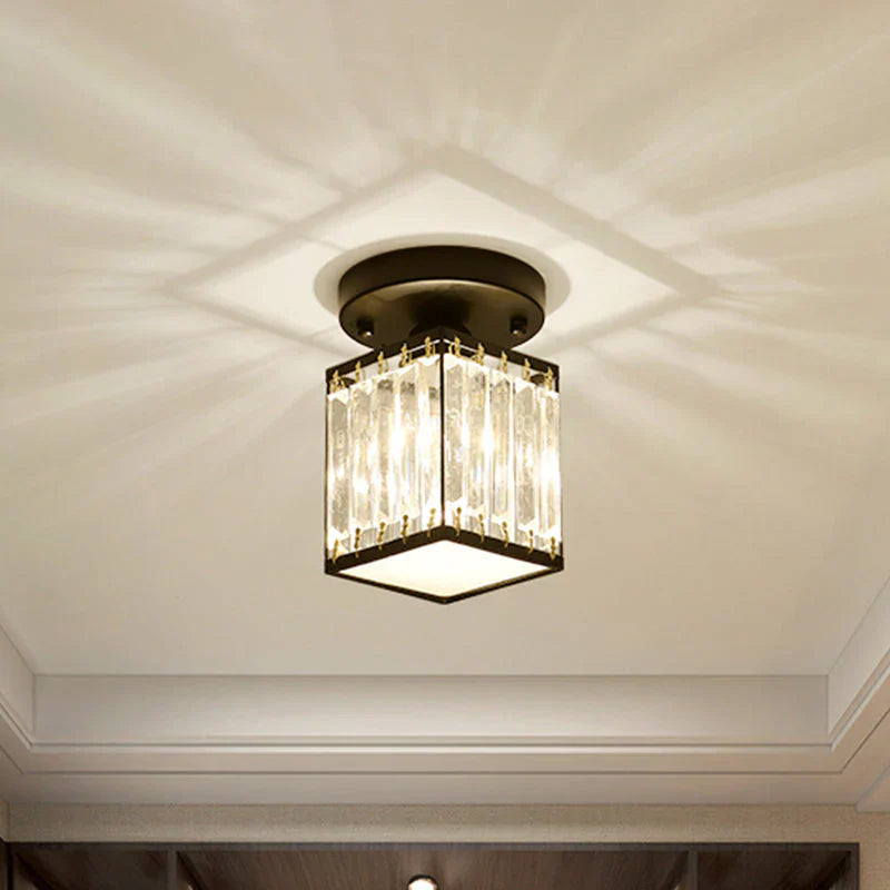 CrystalGleam Moderne loftslampe i krystal