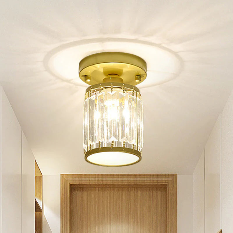 CrystalGleam Moderne loftslampe i krystal