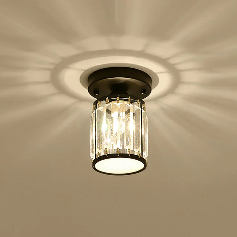 CrystalGleam Moderne loftslampe i krystal