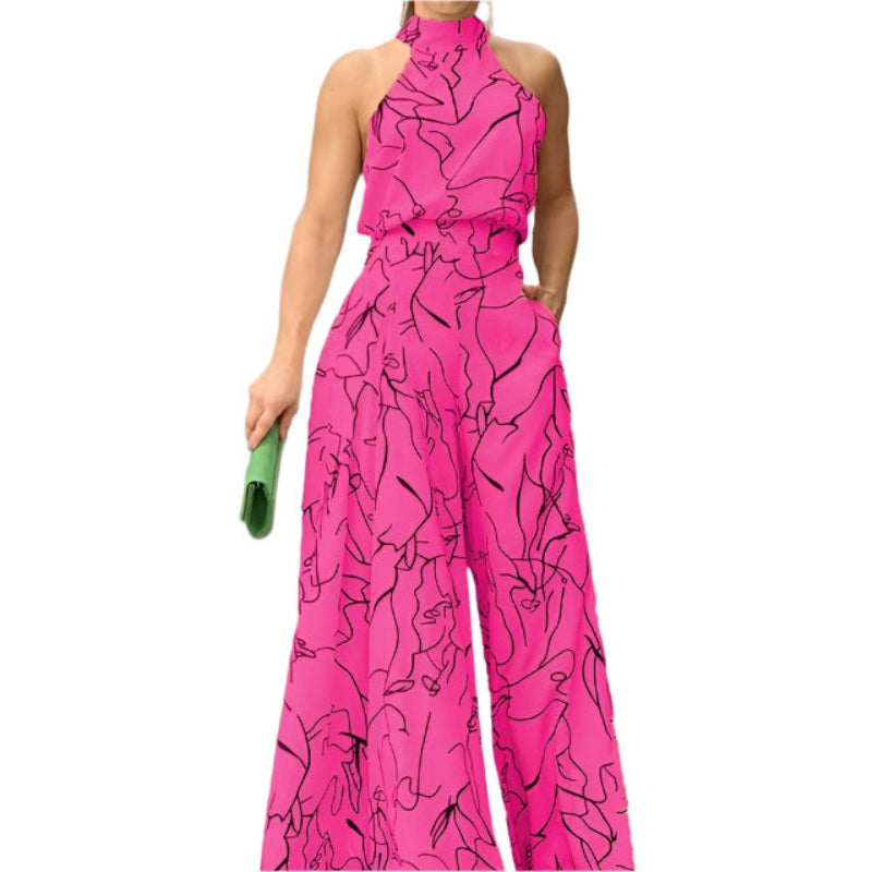 Grete - Elegant Halterneck Buksedragt