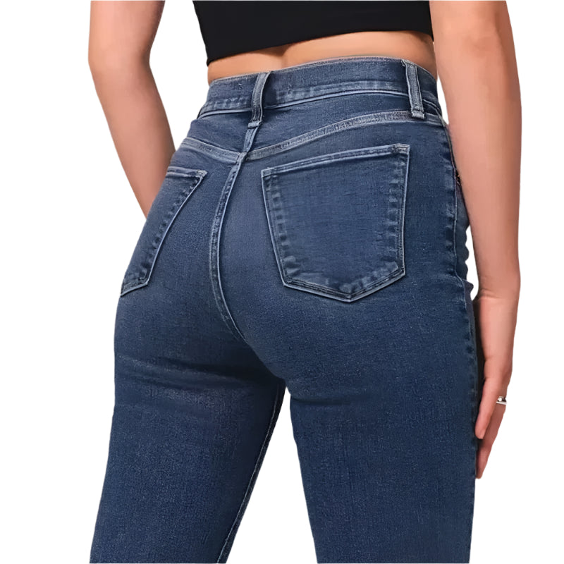 Valerie - Klassiske Højtaljede Denim med Vidde