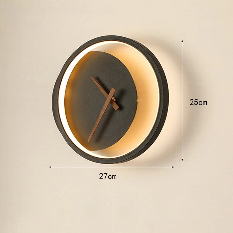 TimeGlow - Moderne LED-vægur med LED-lys