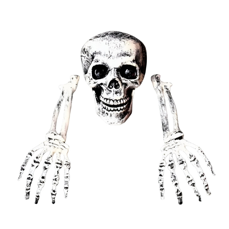 BoneChill Halloween Skelet & Kranie Dekoration – Ægte Skræmmende Stemning til Fest & Spøgelseshus