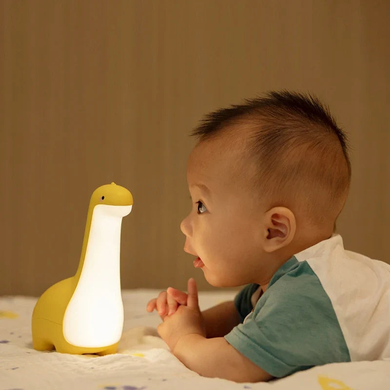 DinoGlow - Beroligende Natlampe til Børn i Dinosaurdesign