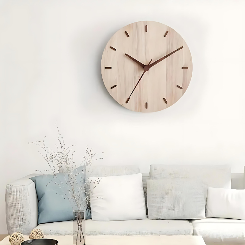 LumiTime Minimalistisk Vægur – Elegance til Dit Interiør