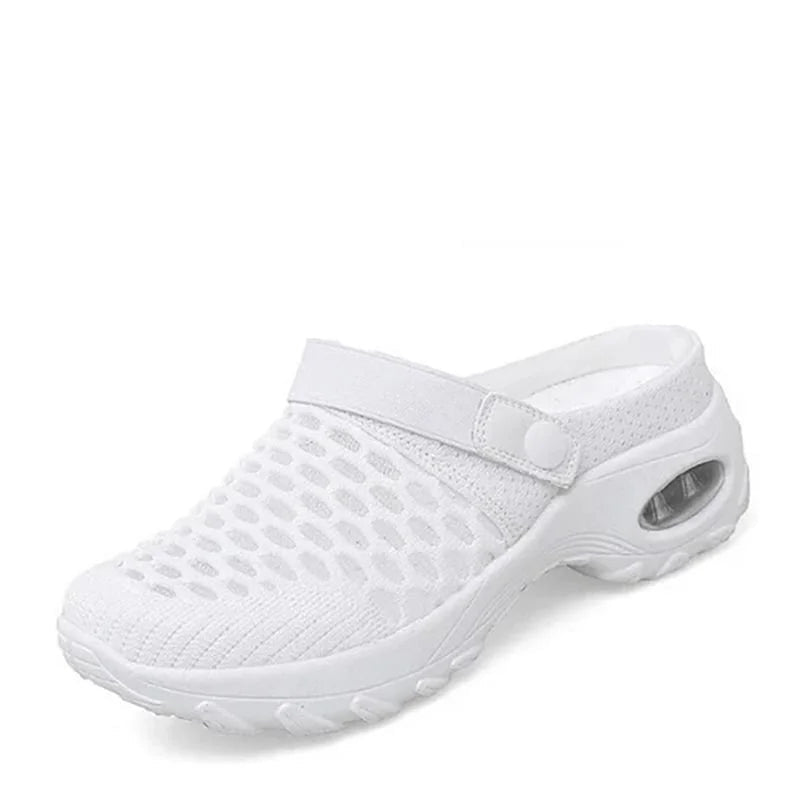 Belinda - Dame slip-on mesh vandresko med slingback-støtte