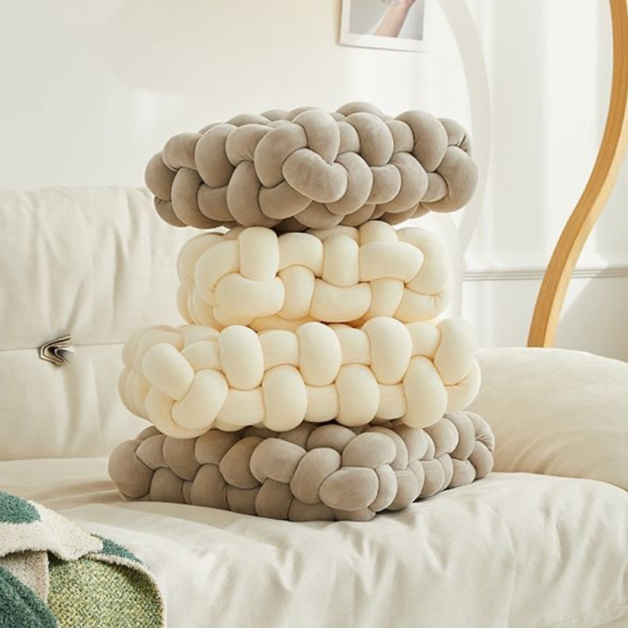 CozyKnotted - Boho-knyttet pudepude