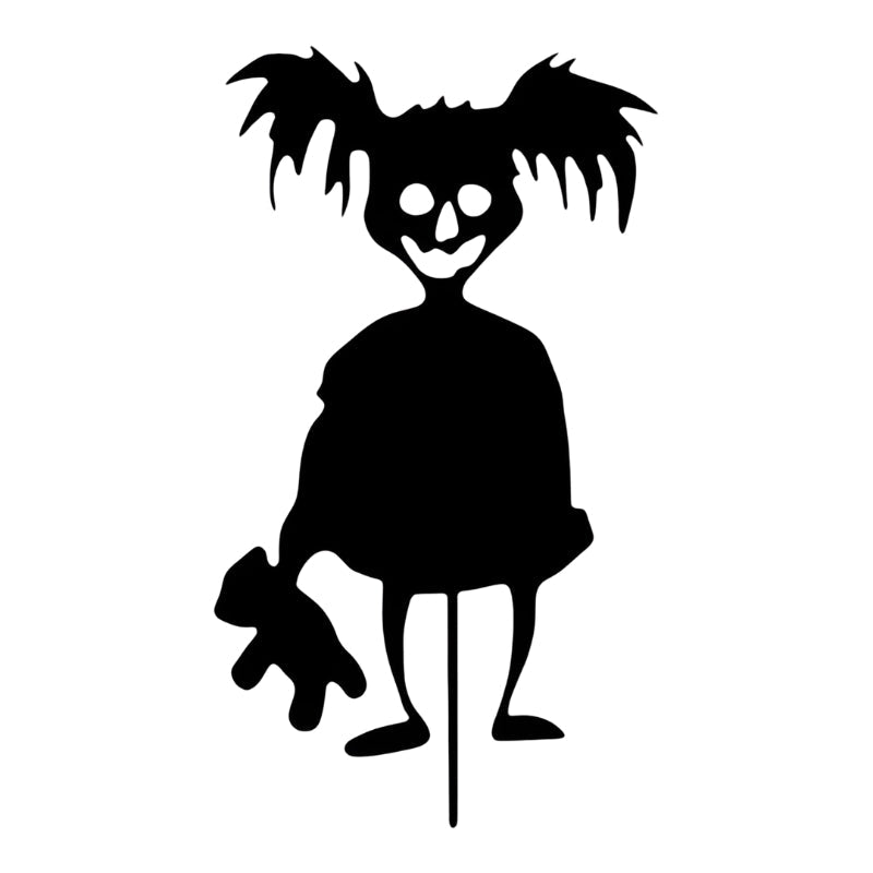 SpookyCharm Personliggørligt Halloween Havekort med Figurer – Udendørsdekoration