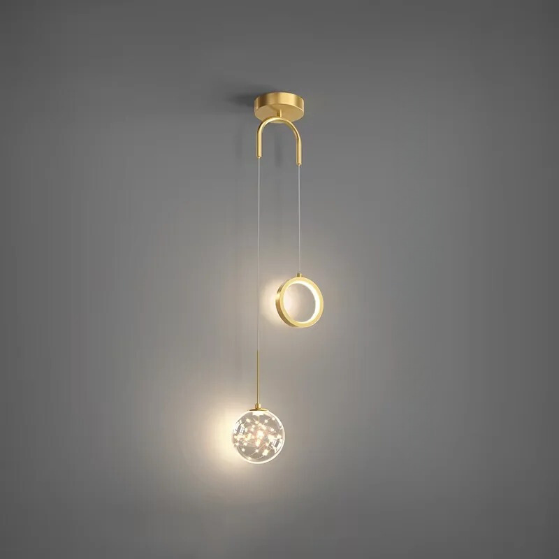 KrystaLume Elegant Krystal LED Pendel – Sofistikeret Glød og Tidløs Elegance