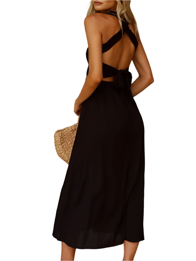 Selena - Elegant Halterneck Midikjole