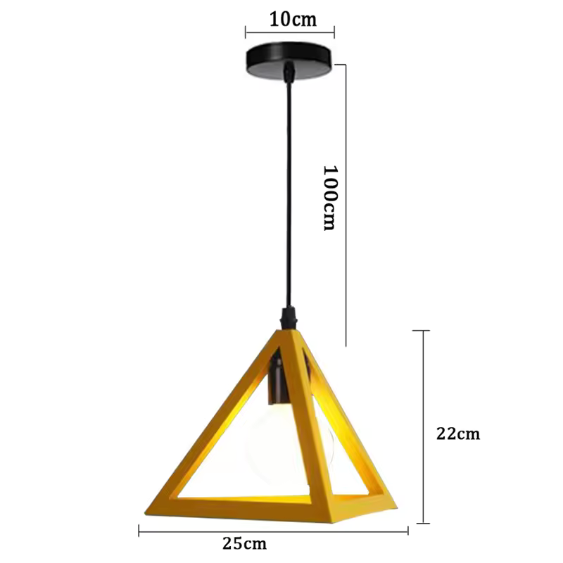 Lumo – Geometrisk Trekantet Loftslampe i Moderne Design