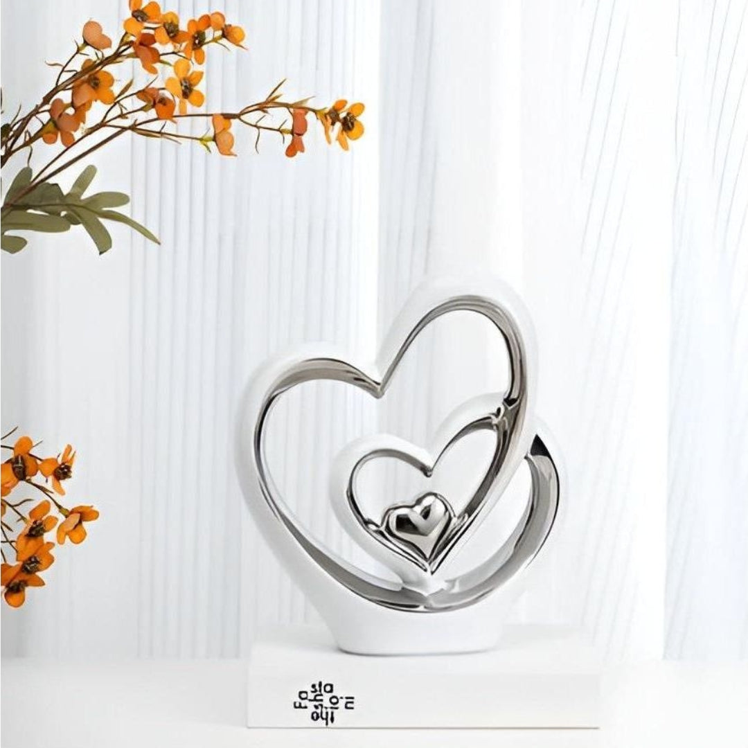 Elegant - Twin hearts tidløs dekoration