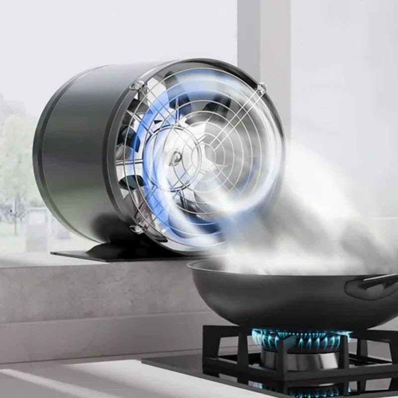 AeroBreeze - Cylindrisk Bordventilator med Metalgitter