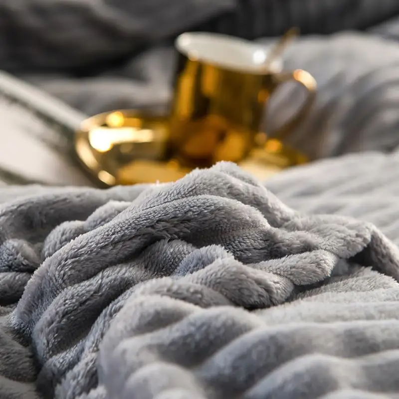 FluffyHaven Blødt Plys Tæppe – Ultimativ Komfort & Varme