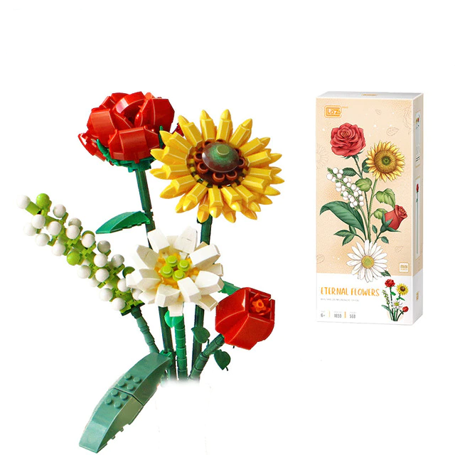FloraBloom - 3D-blomsterbuket til rolige rum