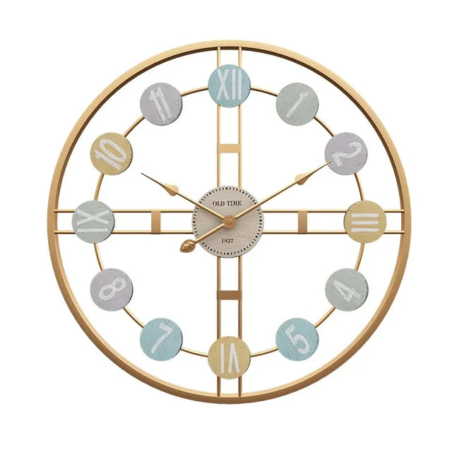 VintageTime Elegant Vægur – Klassisk Design med Lydløs Mekanisme
