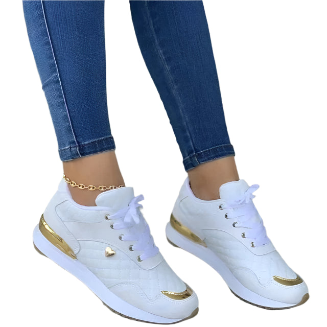 Kajaani - Slanke gadesneakers med platform