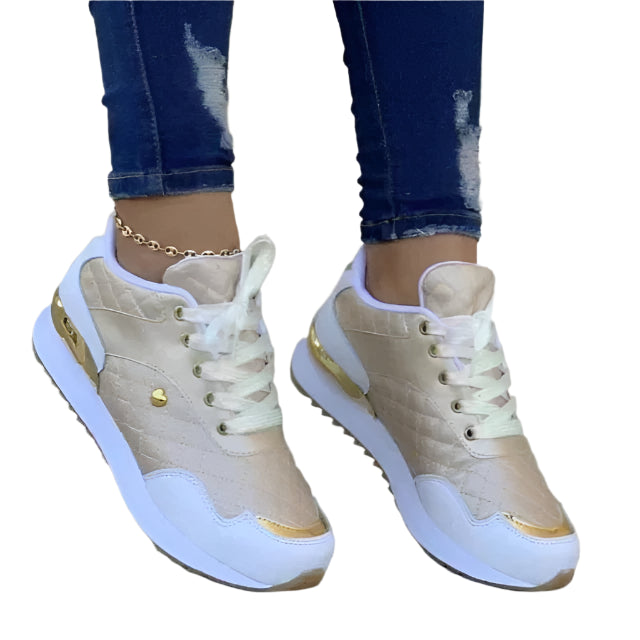 Kajaani - Slanke gadesneakers med platform