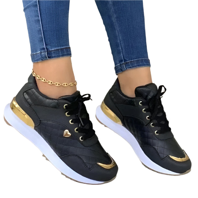 Kajaani - Slanke gadesneakers med platform