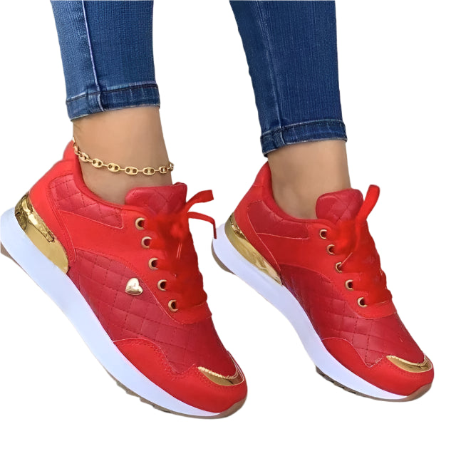 Kajaani - Slanke gadesneakers med platform