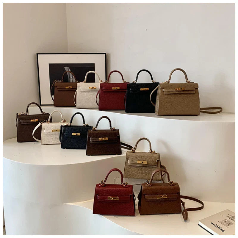 Rikke - Lychee-mønstret crossbody-taske