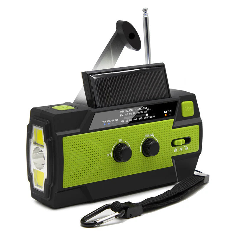 TerroVolt - Multifunktionel solcelle-radio med powerbank