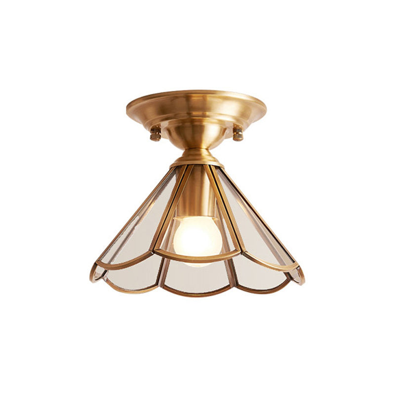 AuraPetal – Chic messing semi flush loftarmatur