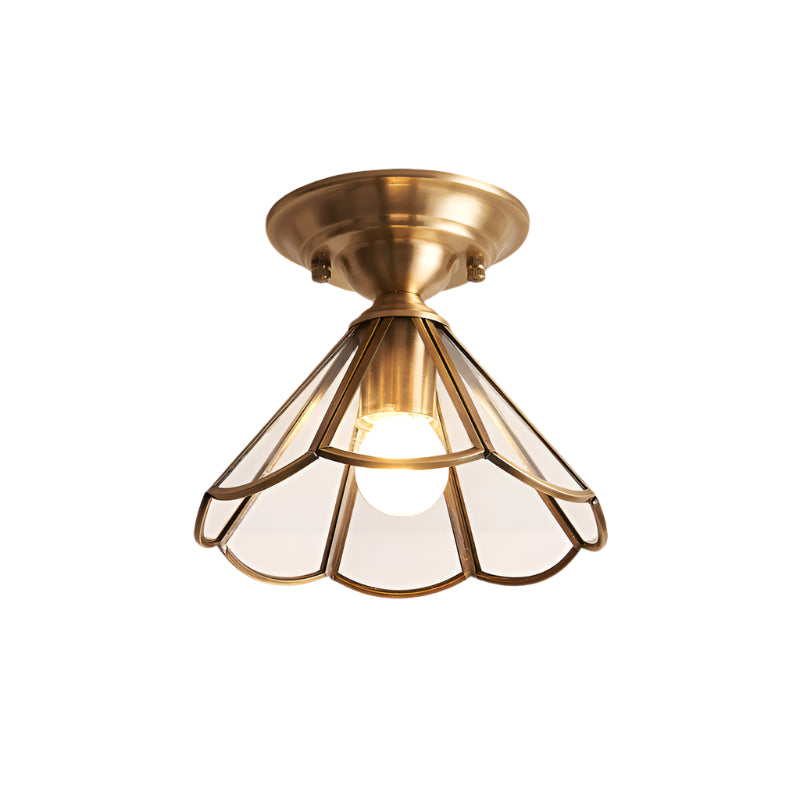 AuraPetal – Chic messing semi flush loftarmatur