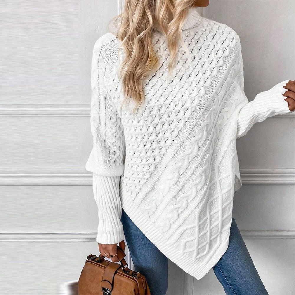 WinterTrend®- Ensfarvet sweater med rund hals