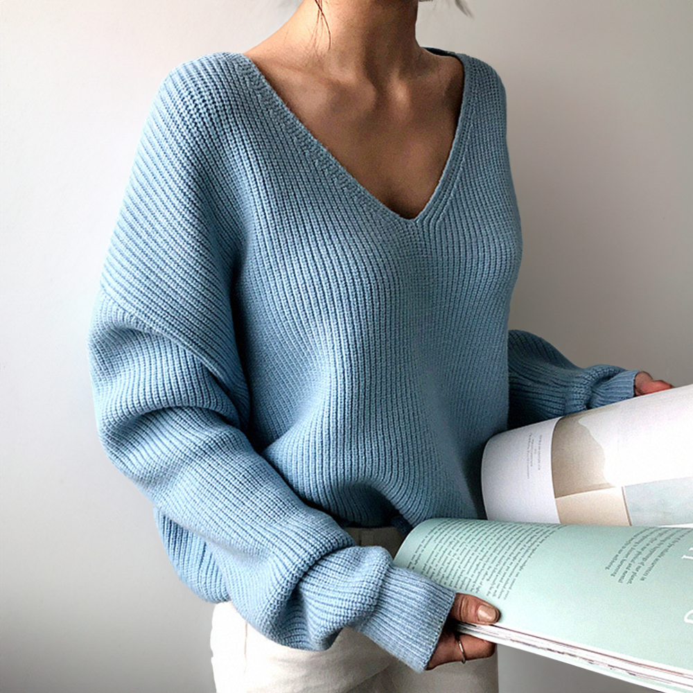 Emma Cozy V-Neck Sweater