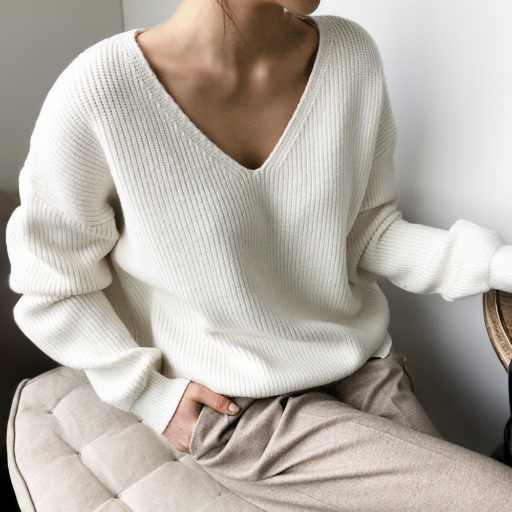 Emma Cozy V-Neck Sweater