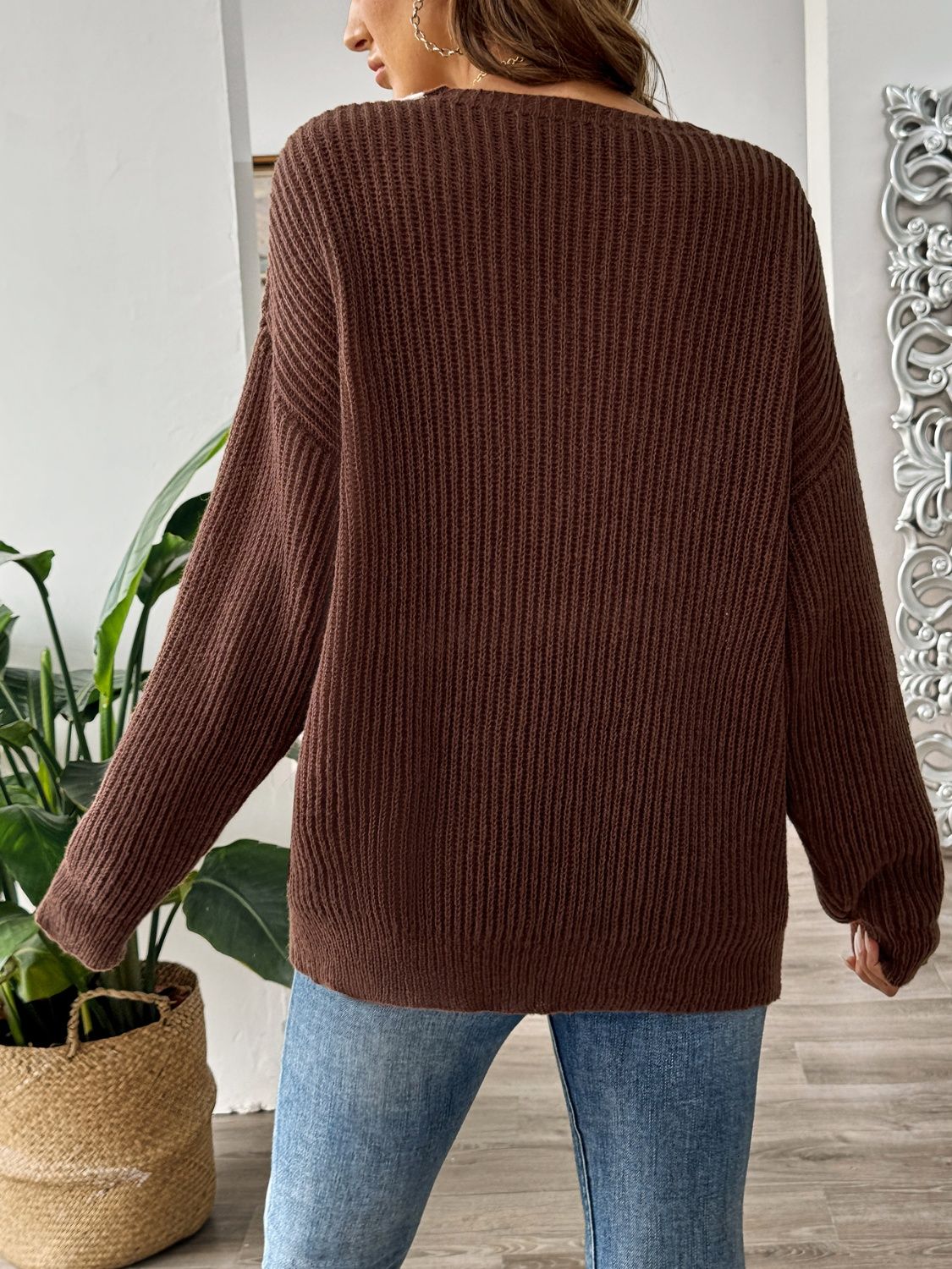 Sophia Blød og Løs Langærmet Pullover – Ultimativ Komfort & Stil