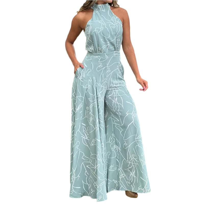 Grete - Elegant Halterneck Buksedragt