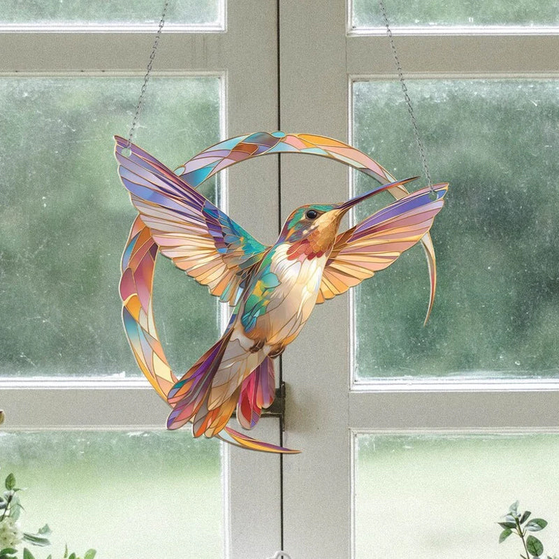 HummiGlow Levende Kolibri Suncatcher – Strålende Vinduesdekoration
