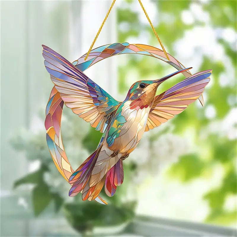 HummiGlow Levende Kolibri Suncatcher – Strålende Vinduesdekoration