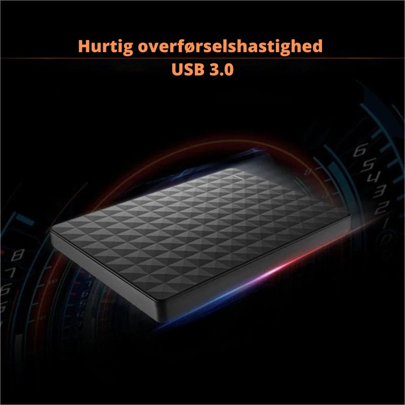 DataVault – Bærbar ekstern harddisk med højhastigheds USB 3.0